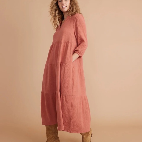 Marine Layer Annabelle Dress in Rosewood - XS - NWT - Picture 3 of 5